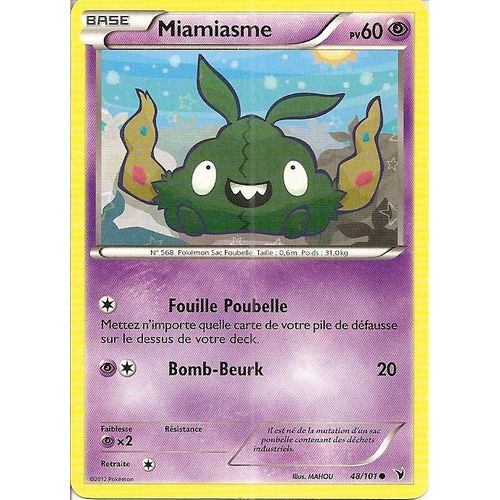 Miamiasme (48/101) - Pokemon Noir Et Blanc Nobles Victoires