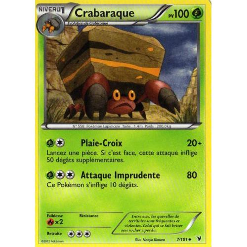 Crabaraque (7/101) - Pokemon Noir Et Blanc Nobles Victoires