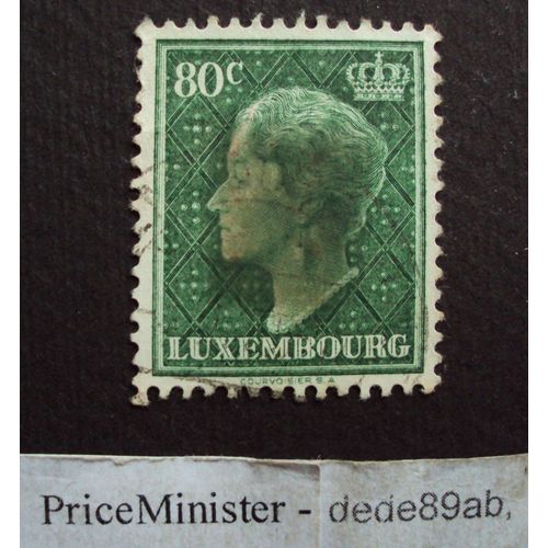 Luxembourg...80c Vert..Oblitéré.