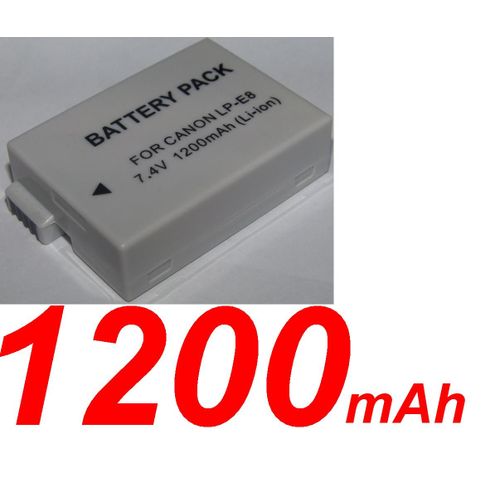 Batterie 1200mAh Compatible CANON LP-E8 Pour Canon Kiss X5 / X4