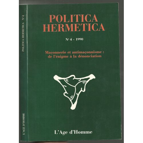 Politica Hermetica Numero 4 1990