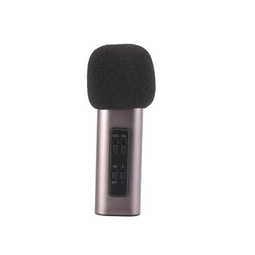 Portable Aluminum Alloy Microphone Professional Mobile Singing Microphone For Live Broadcasting Recording Meeting Black Gray
