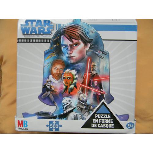 Puzzle En Forme De Casque "Starwars" 500 Pièces Mb Puzzles