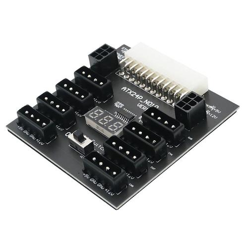 Upgrade Version Atx Power Supply Breakout Board With 4pin And 6pin Power Connector 5v/12v 800w For Mining
