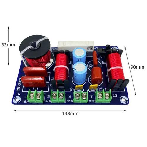 3 Way Frequency Divider Hi-Fi Crossover Audiophile Home Theater High Middle And Low Speakers Retrofit Crossov Crossover