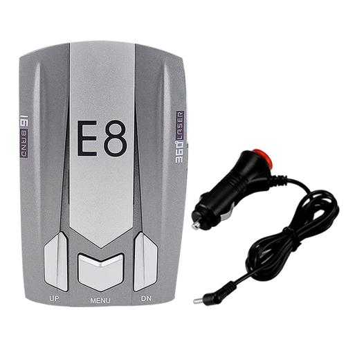 E8 Radar Detector For Cars Automatic 360 Degree City/Highway Mode Voice Prompt Driving Aids For Cars