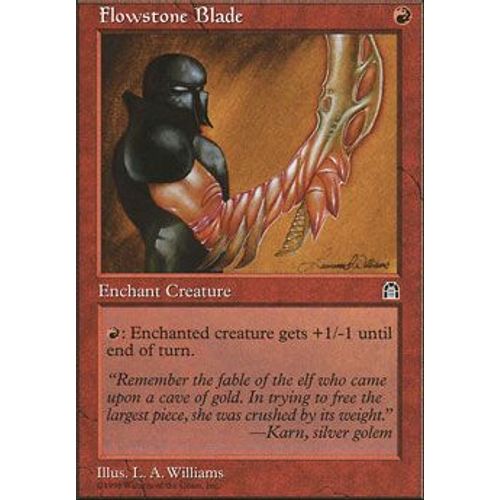 Lame De Fluipierre ( Flowstone Blade ) - Magic Mtg - Forteresse Vf E 83 - C