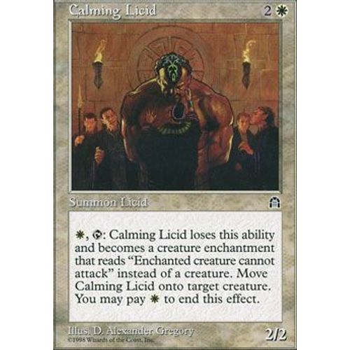 Litique Calmant ( Calming Licid ) - Magic Mtg - Forteresse Vf E 2 - U