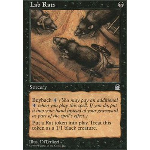 Rats De Laboratoire ( Lab Rats ) - Magic Mtg - Forteresse Vf E 61 - C