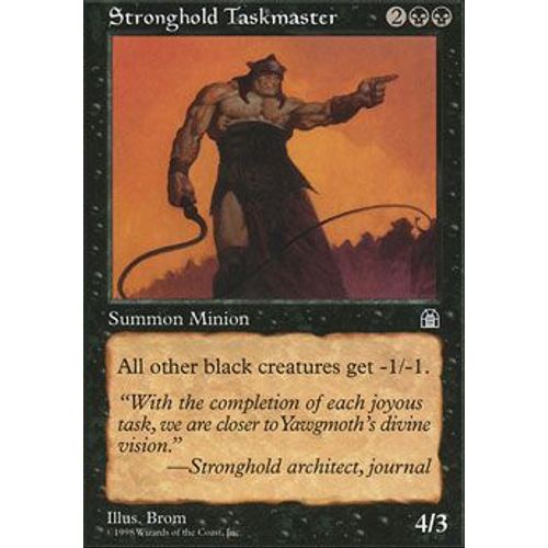 Maton De La Forteresse ( Stronghold Taskmaster ) - Magic Mtg - Forteresse Vf E 72 - U