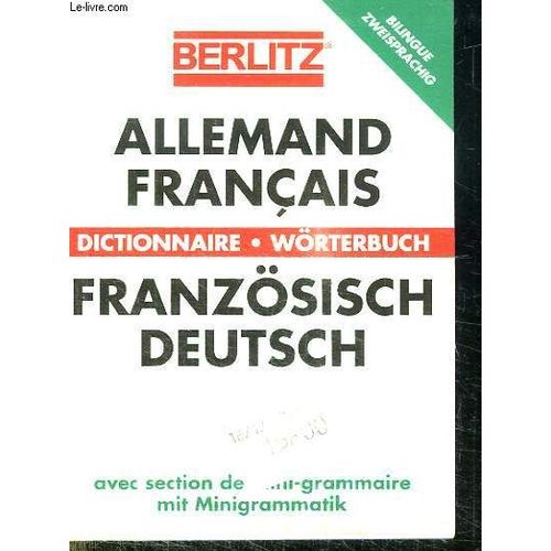 Dictionnaire Allemand Francais Et Francais Allemand.