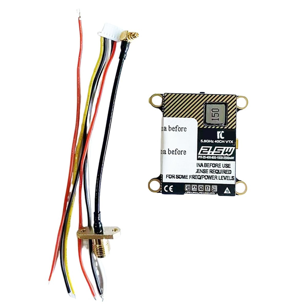 5.8g 2.5w Fpv Vtx 40ch 2500mw For Rc Fixed Wing Fpv Long Ran... - 6