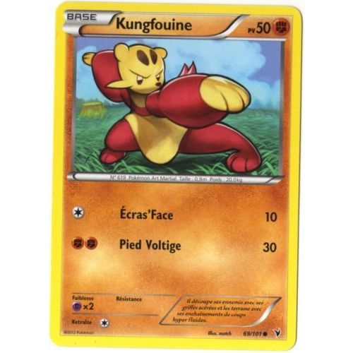 Kungfouine (69/101) - Pokemon Noir Et Blanc Nobles Victoires