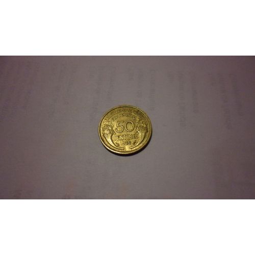 France 50 Centimes Morlon 1939