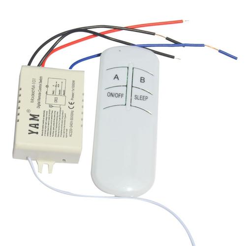 Wireless On/Off 220v Lamp Remote Control Switch Receiver Transmitter Controller Lamp Home Replacements Parts