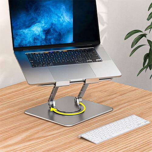 Laptop Stand Foldable 360° Rotatable Notebook Holder Liftable Aluminum Alloy Stand Compatible With 7-17 Inch Laptop