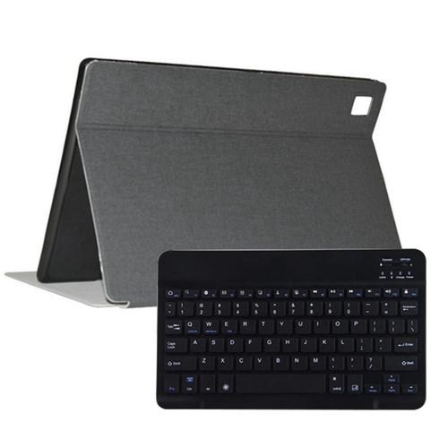 Tablet Case+Wireless Keyboard for M40 P20HD P20 10.1 Inch Tablet Case Anti-Drop Case Tablet Stand(Black)