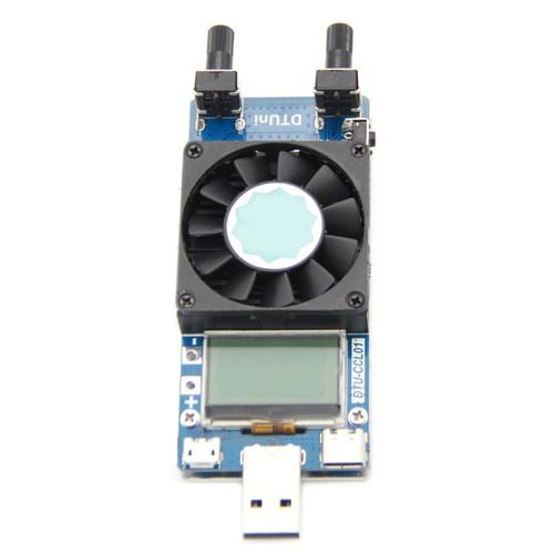 35w Constant Current Dual Adjustable Electronic Load Qc2.0/3.0 Triggers Data Cable Usb Battery Tester Voltmeter Aging Discharge