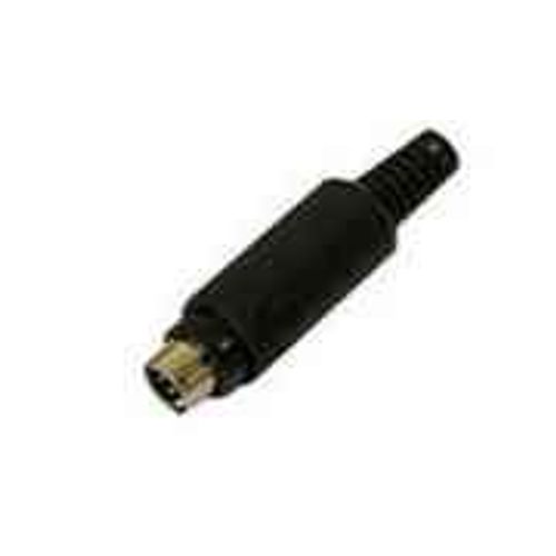 lot de 2 s-video fiches mini din 4 broches male