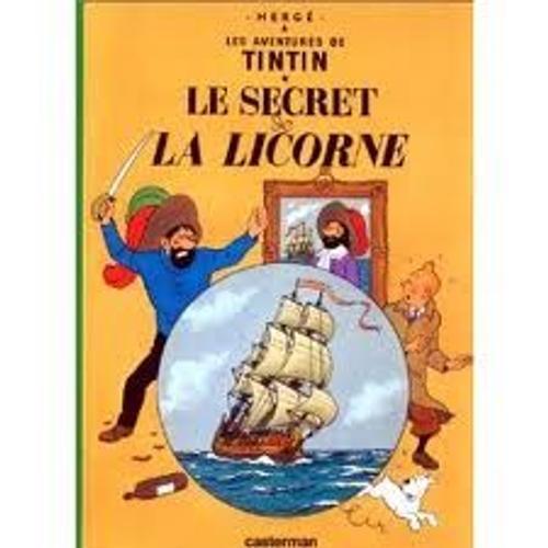 Le Secret De La Licorne - Les Aventures De Tintin. Quatrième Plat B36 / Dos Imprimé - 1966.