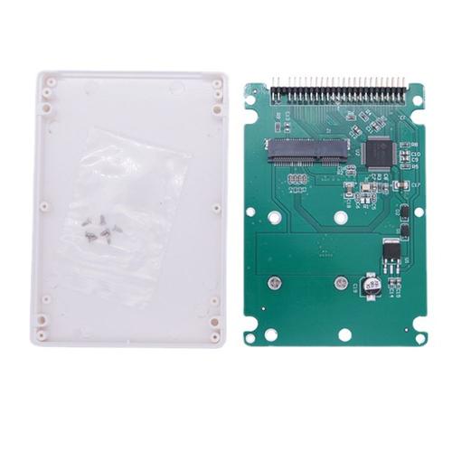 44pin Msata To 2.5 Inch Ide Hdd Ssd Msata To Pata Adapter Converter Card With Case 10x7x0.9cm