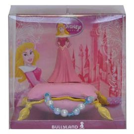 La Belle Au Bois Dormant Mini Figurine Princesse Aurore Sur Un Oreiller Trésor Et Un Bracelet 10 Cm