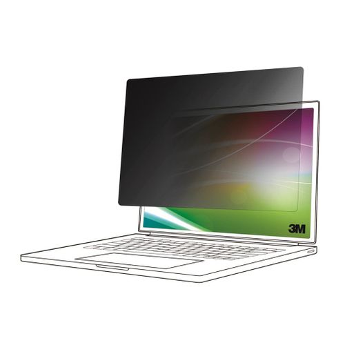 3M Bright Screen Privacy Filter - Filtre de confidentialité pour ordinateur portable - écran lumineux, 3:2 - adhésif - 13" - noir