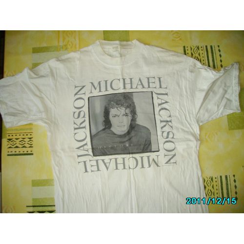 T-Shirt Michael Jackson Taille L Blanc