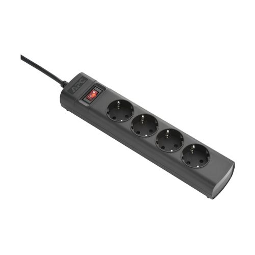 APC UPS Power Strip PZ42IZ-GR - Coupe-circuit (montable sur rack / externe) - CA 230 V - 2500 Watt - entrée : IEC 60320 C14 - connecteurs de sortie : 4 (power CEE 7/3) - 1.5 m cordon - pour P/N:...