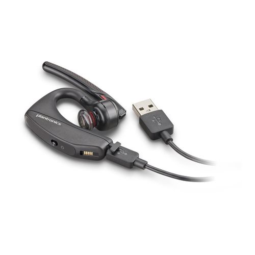 Poly Voyager 5200 UC - Micro-casque - embout auriculaire - montage sur l'oreille - Bluetooth - sans fil - Certifié pour Microsoft Teams