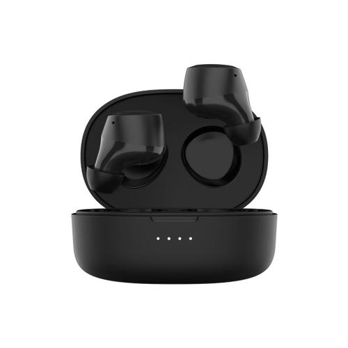 Belkin SoundForm Bolt - Écouteurs sans fil avec micro - intra-auriculaire - Bluetooth - noir - pour Apple iPhone 14, 14 Plus, 14 Pro, 14 Pro Max; Samsung Galaxy S22 5G, S22 Ultra 5G, S22+ 5G