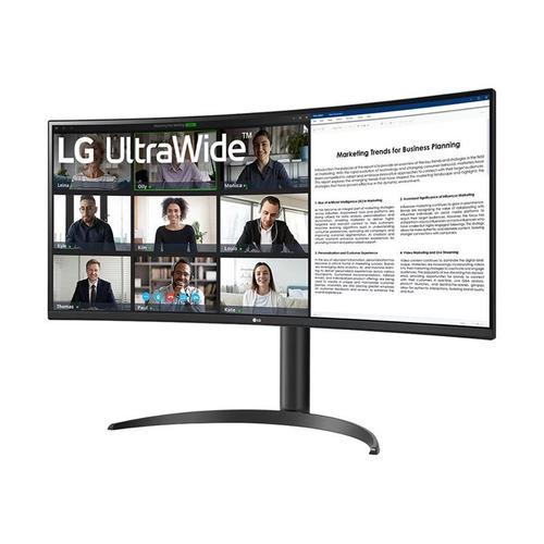 LG UltraWide 34WR55QC-B - Écran LED - incurvé - 34" - 3440 x 1440 UWQHD @ 100 Hz - VA - 300 cd/m² - 3000:1 - HDR10 - 5 ms - 2xHDMI, DisplayPort, USB-C