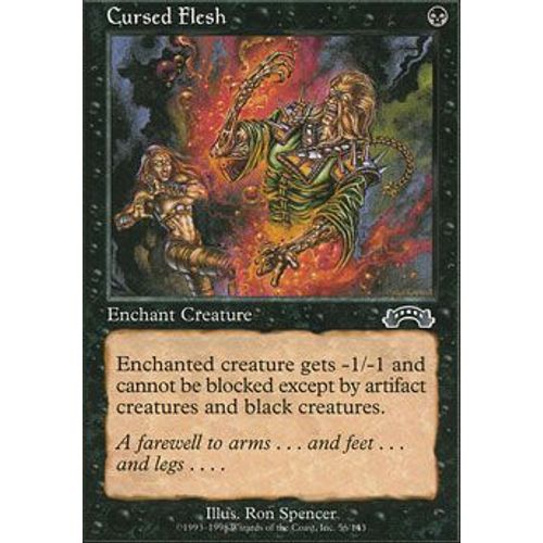 Cursed Flesh ( Chair Maudite ) - Magic Mtg - Exodus Vo E 56 - C