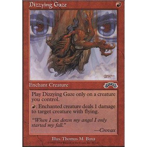 Vertige Fascinateur ( Dizzying Gaze ) - Magic Mtg - Exode Vf E 81 - C