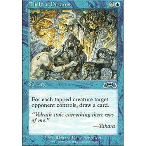 Détournement Des Rêves ( Theft Of Dreams ) - Magic Mtg - Exode Vf E 49 - C