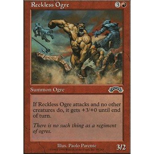 Ogre Téméraire ( Reckless Ogre ) - Magic Mtg - Exode Vf E 98 - C