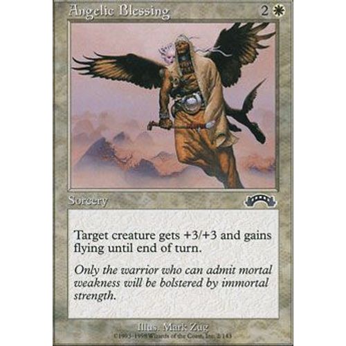 Bénédiction Angélique ( Angelic Blessing ) - Magic Mtg - Exode Vf E 2 - C