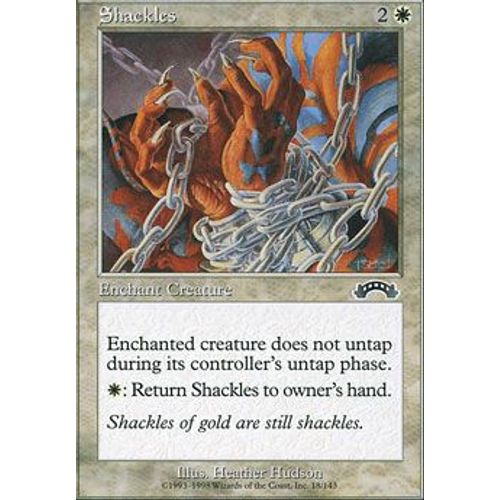 Entraves ( Shackles ) - Magic Mtg - Exode Vf E 18 - C