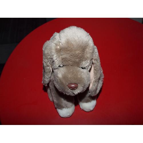 Peluche Chien Assis Éditions Atlas 24 Cm