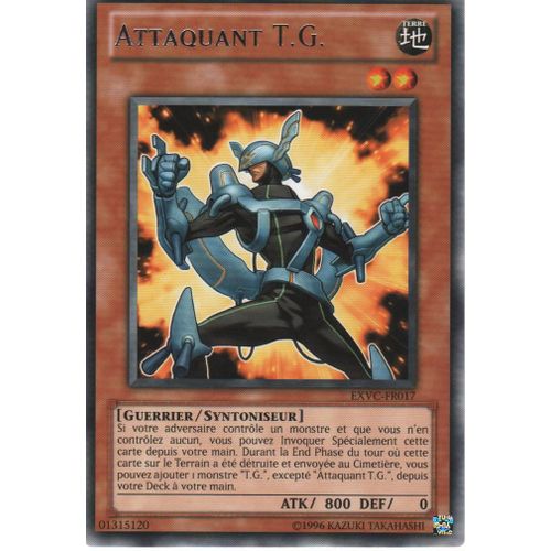 Yu Gi Oh Attaquant T.G. Rare Exvc-Fr017