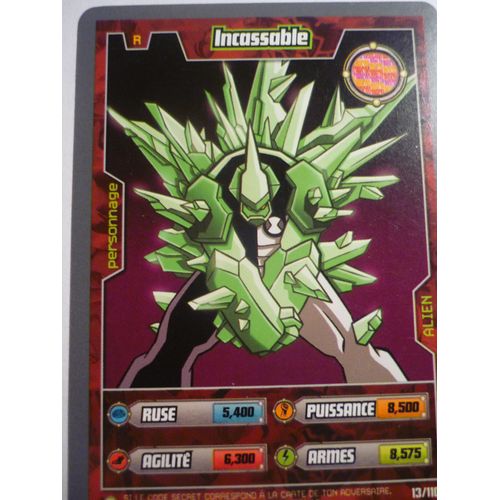 Carte A Jouer Ben 10 Alien 13/110 Incassable