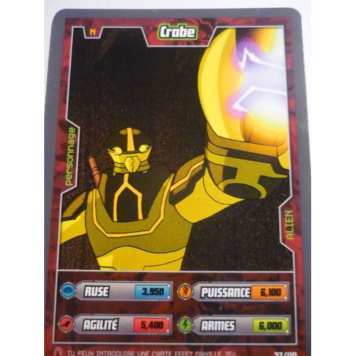 Carte Ben 10 Alien Aventures Crabe 37/110