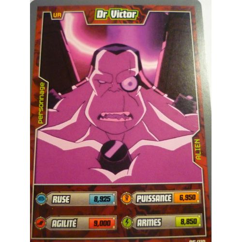 Carte A Jouer Ben 10 Alien 85/110 Dr Victor