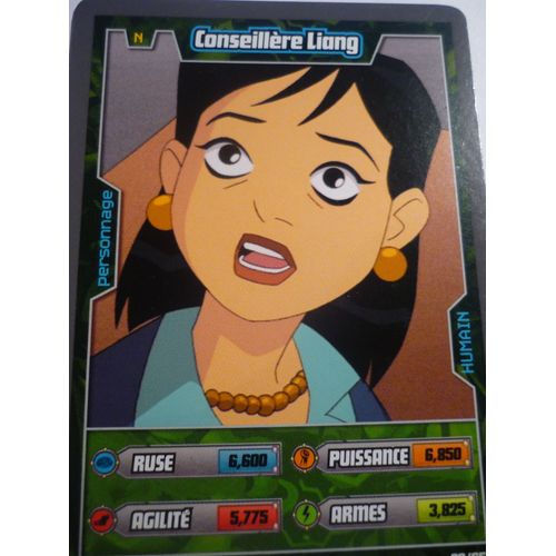 Carte A Jouer Ben 10 Humain 20/65 Conseillere Liang