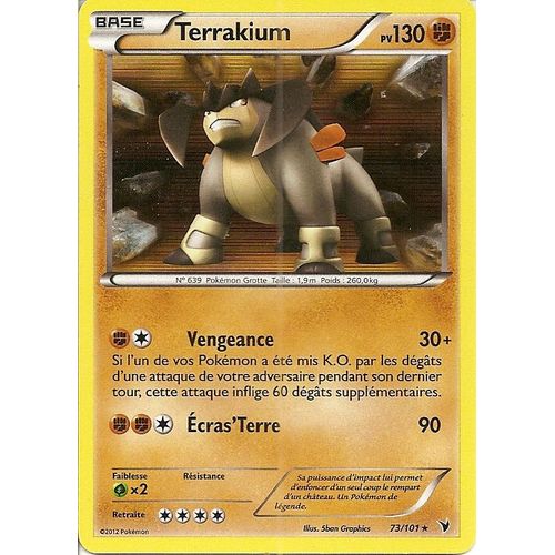 Terrakium (73/101) - Pokemon Noir Et Blanc Nobles Victoires