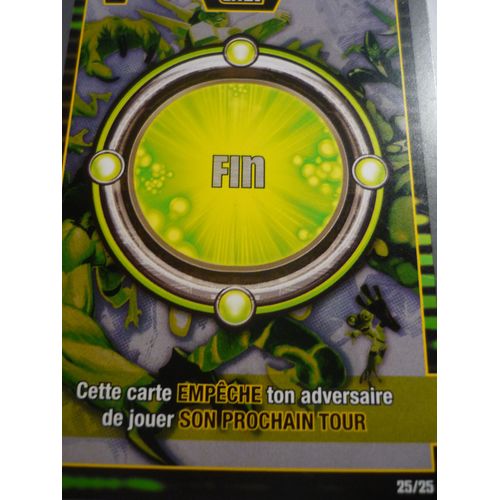Carte Ben 10 Alien Aventures Effet Fin 25/25