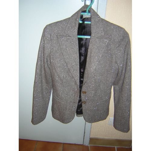 Ensemble Vêtement Naf Naf Veste Et Pantalon 40% Laine 17% Viscose 3% Acetate 38% Polyester 2% Metal.