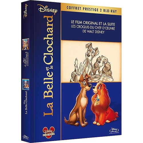 La Belle Et Le Clochard + Le Belle Et Le Clochard 2 - L'appel De La Rue - Édition Prestige - Blu-Ray