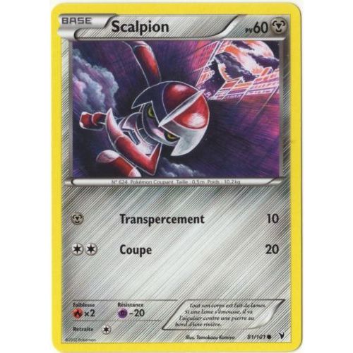 Scalpion (81/101) - Pokemon Noir Et Blanc Nobles Victoires