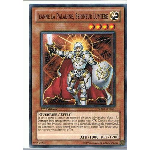 Yu Gi Oh Carte Jeanne La Paladinne Seigneur Lumiere Sddc Fr0 Yu Gi Oh Individual Cards Yu Gi Oh Trading Card Game